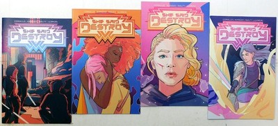 She Said Destroy Lot of 4 #1, 2, 3, 4 (2019) Vault Comics 1st Print Comic Books