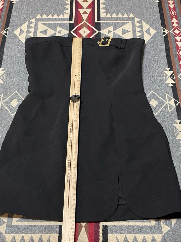 Vestido Amanda Uprichard Edison Negro Para Mujer’s M Fiesta M12 Foto 4 de 4