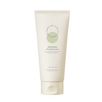 MISSHA Creamy Latte Cleansing Foam Green Tea 172ml Sebum best pore minimizer