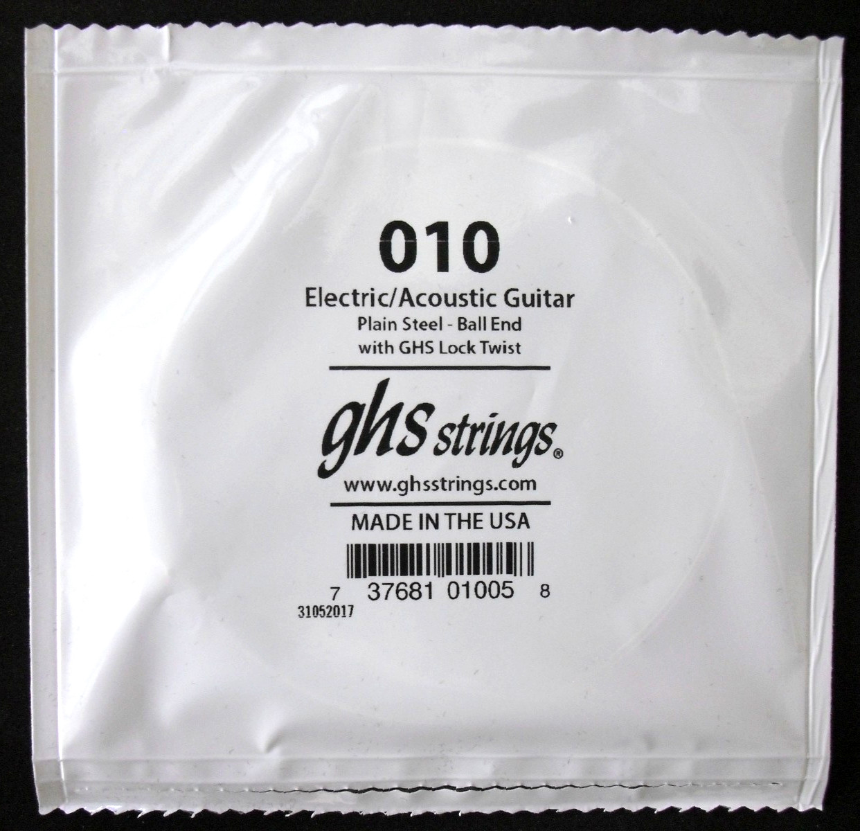 GHS Corde Unique Pour Guitare Électrique 010