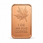 1 oz Maple Leaf Copper Bars .999 Fine Copper Proof Finish AVDP Oz - 20 Pieces — photo 2