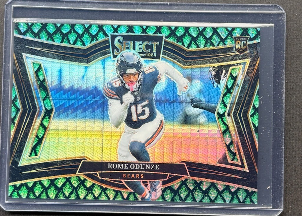 2024 Select Rome Odunze Field RC Dragon Scale Prizm Rookie #45/70 Bears