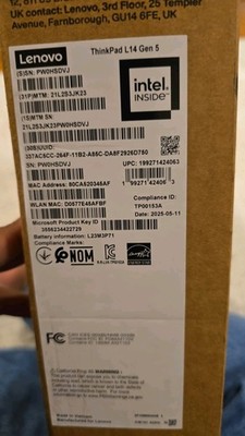 Lenovo Think Pad  L14 Gen  5  (14 '' Intel )