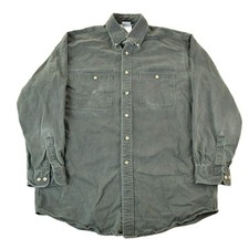 Vintage 1990s Carhartt Sun Faded Button Up Shirt Men's L