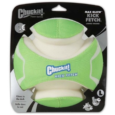 Chuckit! Max Glow in the Dark Dog Ball Fetch Toy for Dogs, 8  Large