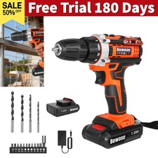 Workshop Cordless Drill & Driver with Battery and Charger Power Drill Combo Set
