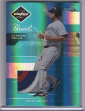 2005 Leaf Limited Monikers 27/100 Vernon Wells #140 Auto Patch Toronto Blue Jays