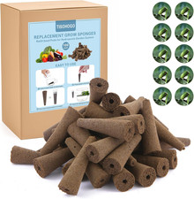 100 Pack Grow Sponges, Seed Pods Replacement Root Growth Sponges Compatible with 0.32 per gallon