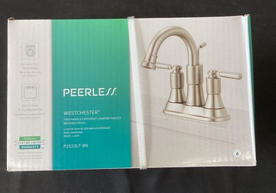 Peerless Westchester Centerset Bathroom Faucet Brushed Nickel  P2523LF-BN
