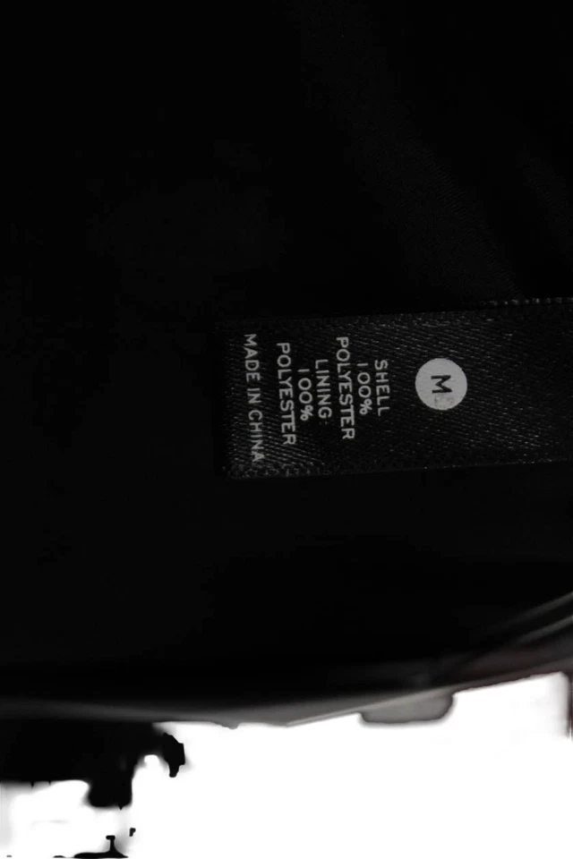 Blusa Aqua para mujer manga larga con volantes puntos manchados negra talla M Foto 4 de 4