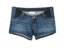 Isabel Maternity Denim Midi Maternity Jean Shorts Sizes 2-16 4" Inseam NEW w/TAG
