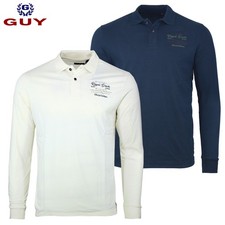 Polo manica lunga uomo caldo cotone GUY due colori M L XL XXL 3XL