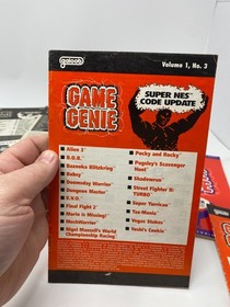 Nintendo NES Game Genie Galoob (1990) ☆ 10 Codebook Update Lot ☆