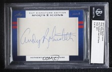 2012 Leaf Sports Icons Cut Signatures Authentic 6/10 Andy Robustelli Auto uk2