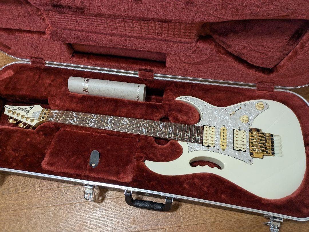 Ibanez JEM7V-WH フジゲン 95年製 2007 Ibanez JEM7V WH Steve Vai - Buzz Feiten BFTS - Carbon Arm