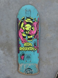Vintage Santa Cruz Rob Roksopp Target 3 Skateboard Deck 1986 Grosso Kendall Meek
