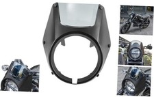 Motorcycle Front Headlight Fairing Cowl with Smoke Windshield Deflector