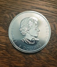 2016 Canada Elizabeth II Silver 8 Dollar Coin 1.5 Oz 9999