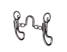 Equisential Bit Teardrop Pony Ported Chain 4 1/2 Mouth Silver EQPB-104