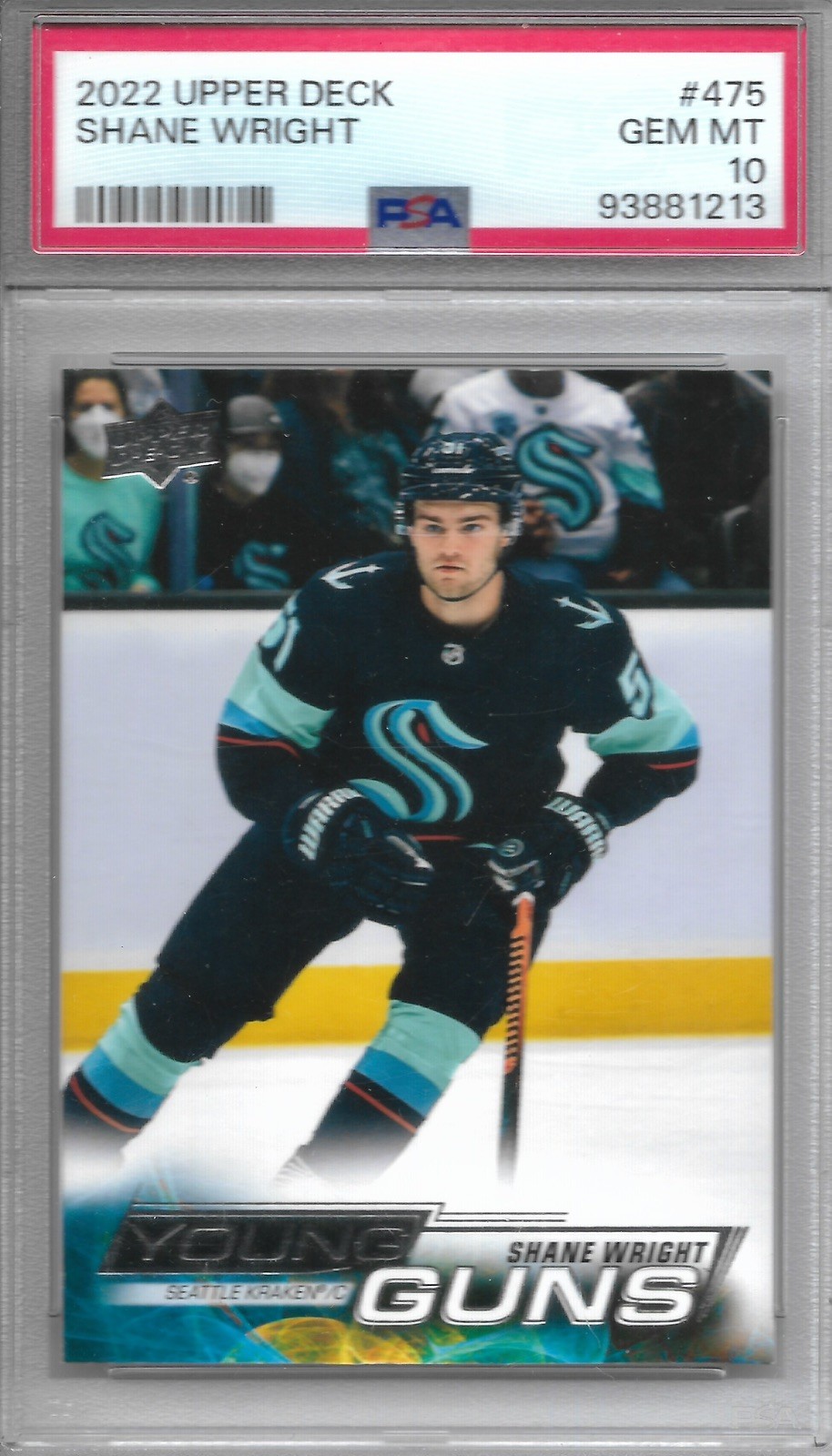 2022-23 Upper Deck #475 Shane Wright Young Guns RC - Graded PSA 10