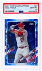 2021 Topps Chrome Sapphire Mike Trout #27 PSA 10