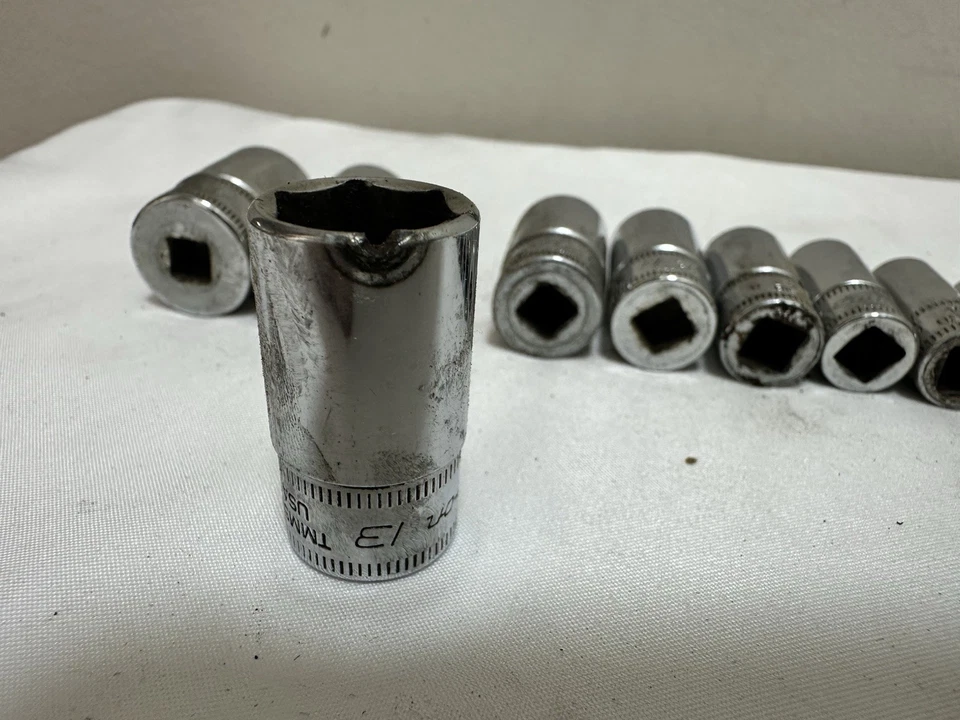 Snap-On TMMS 12pc Metric 1/4" Drive 6 Pt Metric Socket Set 5mm-15mm USA - Image 4 of 4