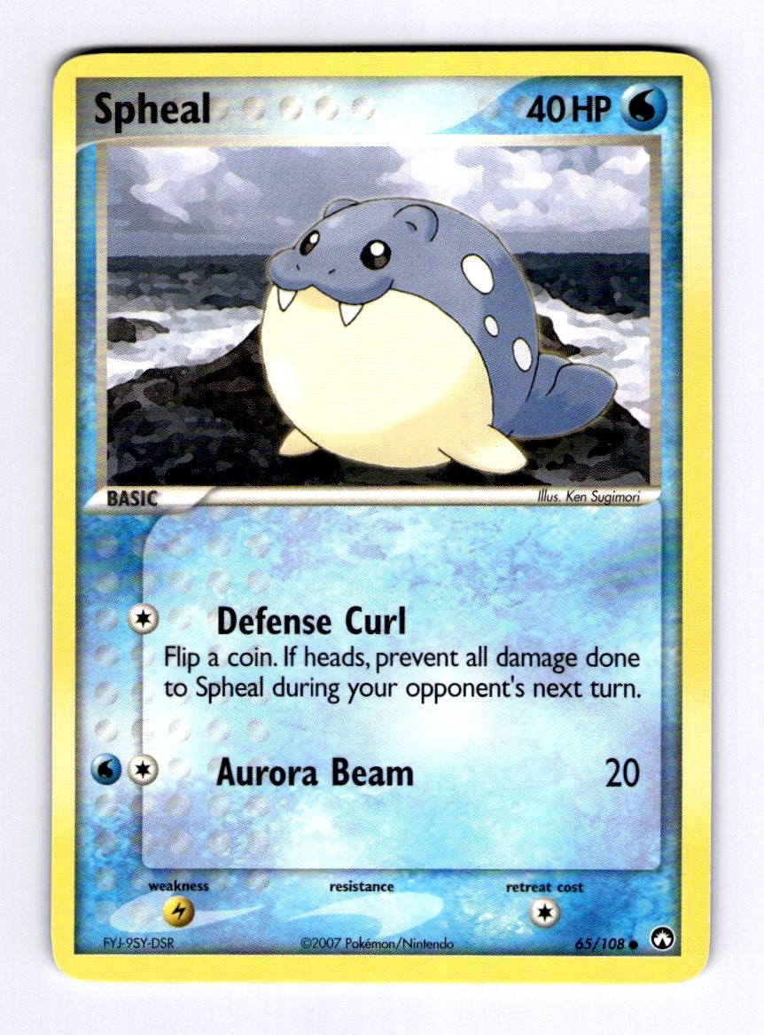 Spheal Power Keepers #65 (2007) Common LP Pokemon