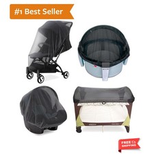 Baby Mosquito Net for Stroller, Reusable Bug Net for Stroller, Playards, Pack...