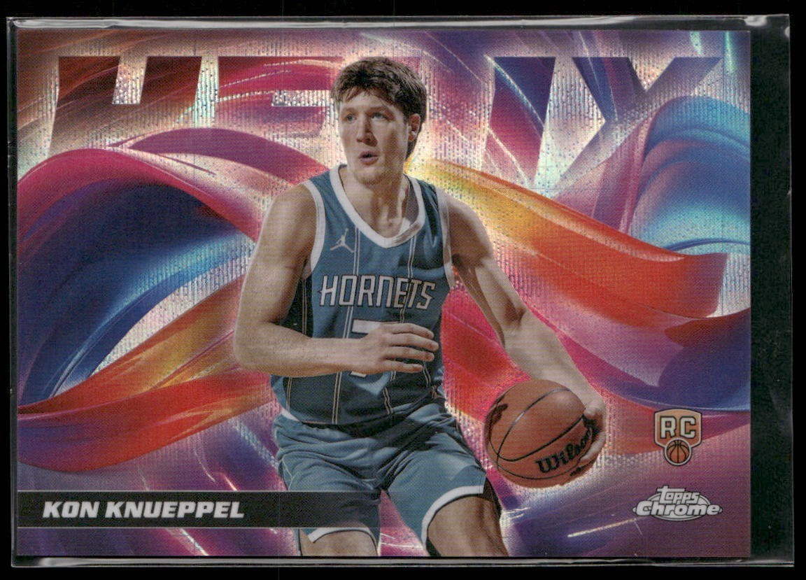 2025-26 Topps Chrome Kon Knueppel RC Helix SP Case Hit Hornets Rookie #H-14