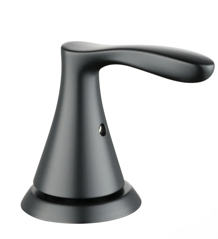 Grifo de baño Better Homes & Gardens estilo simple 8" amplio en negro mate Foto 4 de 4