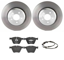Brembo Front Brake Kit Disc Rotors Low-met Pads With Sensor For Bmw F01 F02 F06