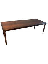 Vintage Danish Long Rosewood Coffee Table by Johannes Andersen 1960s