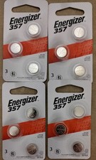 12X Energizer Button Batteries 303/357