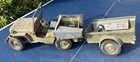 Vintage WWII Willys Jeep & Trailer Military Model USA 3039762 Large Scale Army V — photo 1