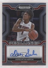 2022-23 Panini Prizm Draft Picks College Penmanship Dereon Seabron Auto 0xe0