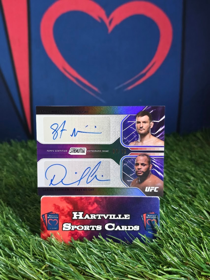 2026 Topps Stadium Club UFC Dual Autograph Daniel Cormier/Stipe Miocic #DAMC /10