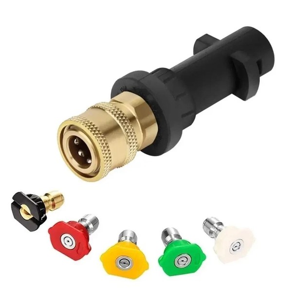 Adaptador de pistola lavadora a presión de liberación rápida para Karcher K2-K7 a 1/4" conexión rápida