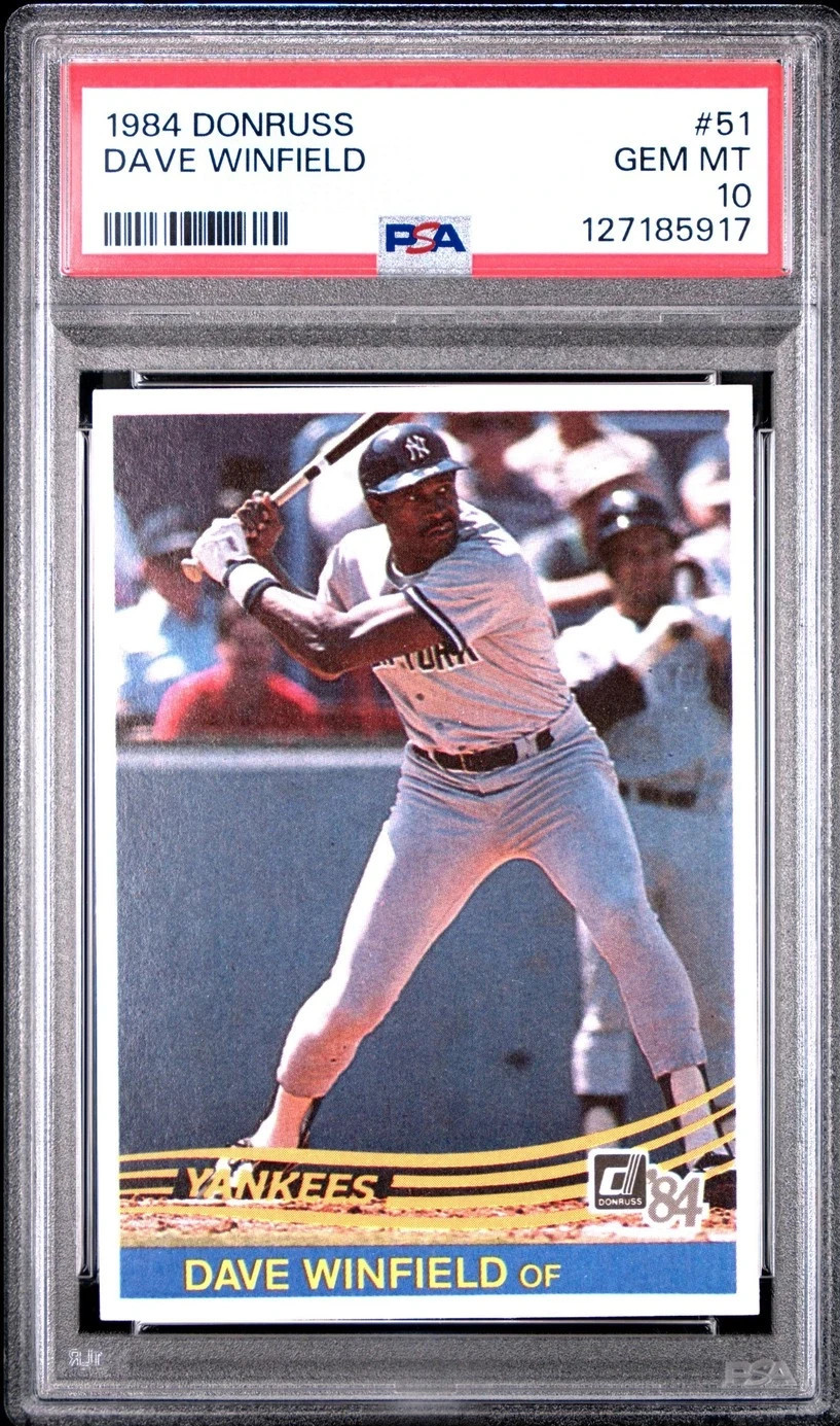 1984 DONRUSS DAVE WINFIELD #51 NEW YORK YANKEES HOF PSA 10
