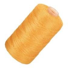 Nylon String Cord 2.5mm x 218Yards Rope Braided Thread Beading Cord,Dark Yellow