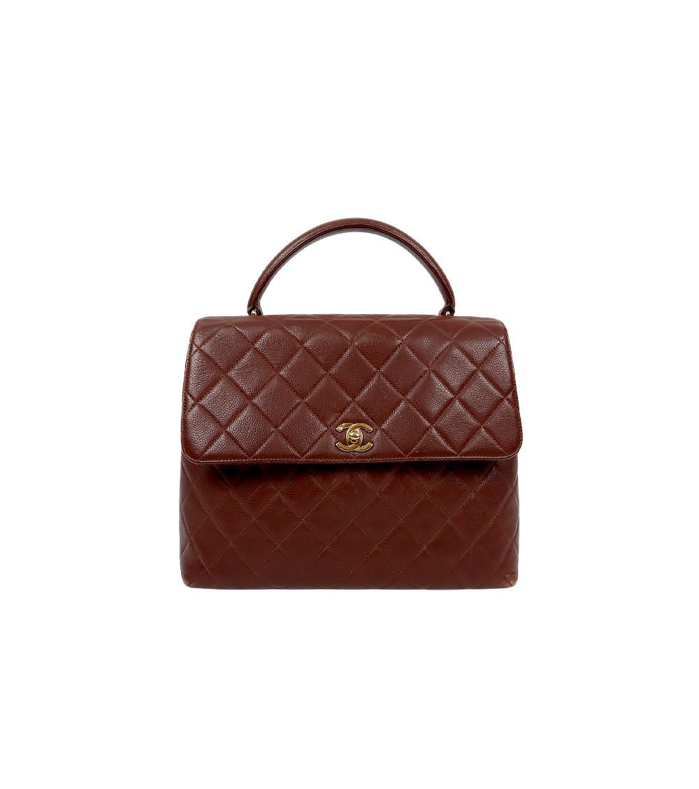 CHANEL Brown Coco Handle Tote Bag 56269 157392928 [U]