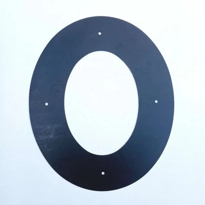 AFLEX Rosone ellittico a 45 gradi per stufa a legna