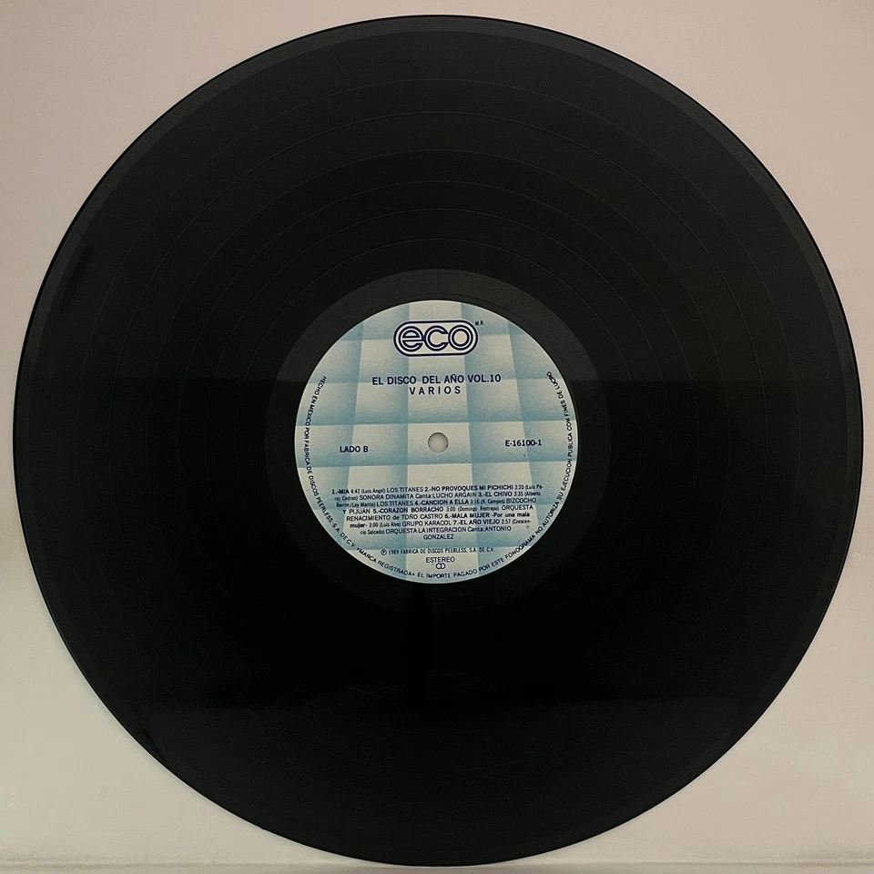 EL DISCO DEL AÑO VOL. 10, FEAT. AFROSOUND / TITANES, 1989 MEXICAN LP, SEXY COVER - Image 4 of 4