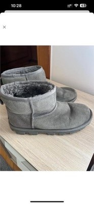 Women UGG Boots Grey Suede 40 #O116