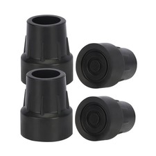 supregear Rubber Cane Tips 1" 4 X 25mm, Heavy Duty End Stoppers for Walking C...