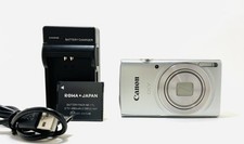 Canon IXY 200 PowerShot ELPH 185 20MP Silver Digital Camera Japan Near Mint