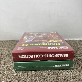 Atari 2600 7800 plus game lot Berzerk enhanced and real sports collection NEW