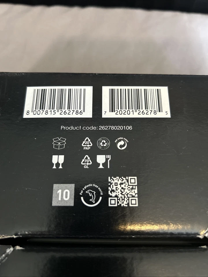 RCR OASIS VASOS DOF CRISTAL SIN VIDRIO 10,65 OZ ITALIANO NUEVO EN CAJA LUXION Foto 2 de 3