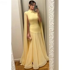 Ball Gown Dress Line A Evening Dress Custom Made Round Collar Evening Dresses
