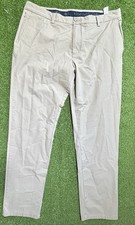 Vineyard Vines On-The-Go Pants Mens 36x32 Khaki Beige Stretch Performance Casual