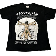 AMSTERDAM UNIVERSAL PARTY CITY TEE MEN'S MEDIUM | S1